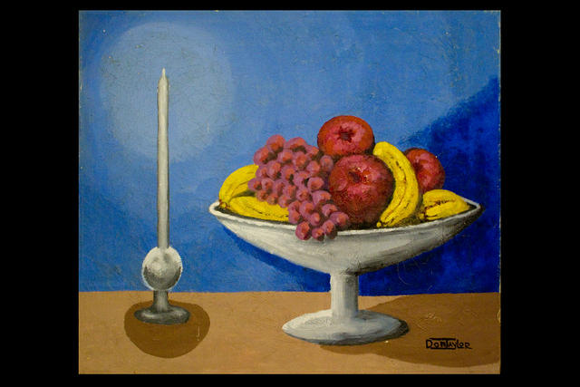Candle and Fruit Bowl