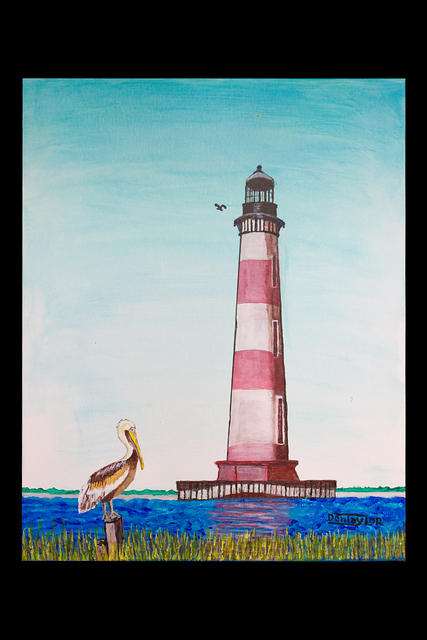 Morris Island Light and Pelican