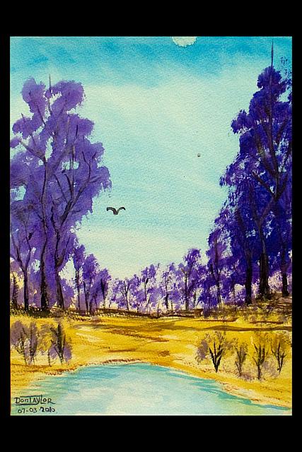 Purple trees